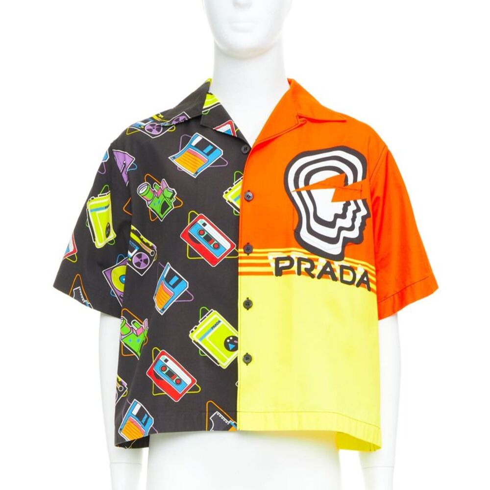 Prada 2020 Double Match Orange Cassette Shirt